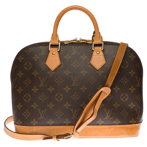 louis vuitton alma mm with strap|louis vuitton alma mm monogram.